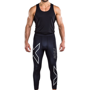 2XU Men's Running / Tri-Athlete Black Compression Tights Size XL.
